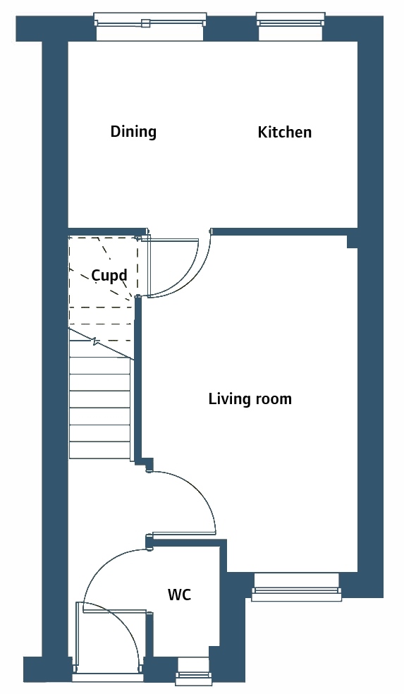 2 Bedrooms End terrace house for sale in 