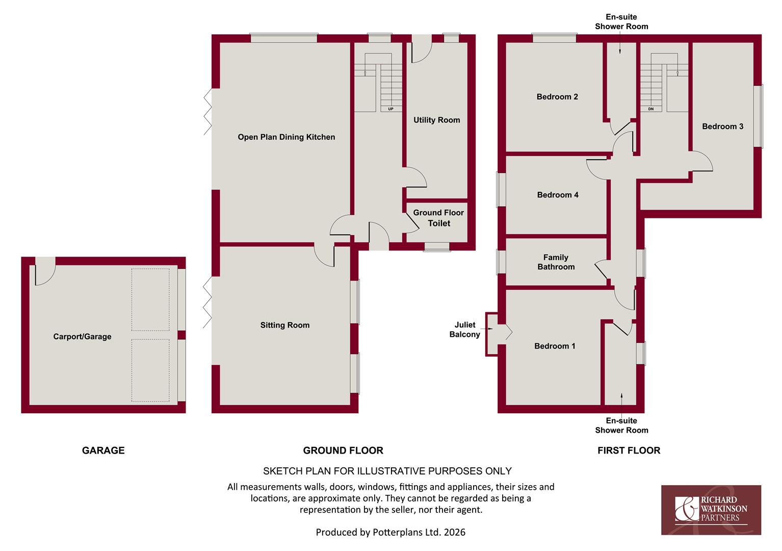 1a, Chapel Lane, Stathern floorplan