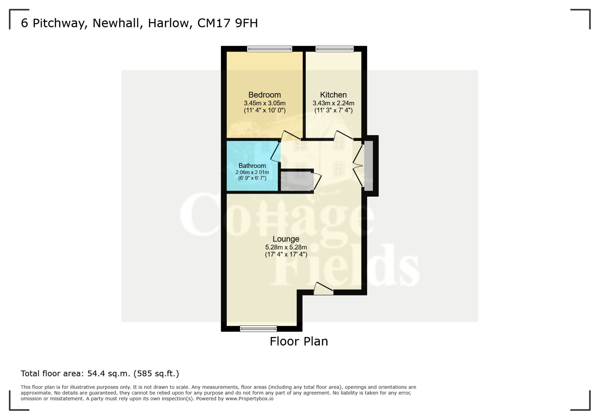 6 Pitchway, Harlow floorplan