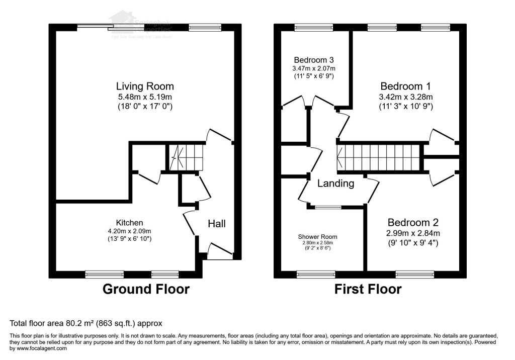 59, Wells Court, Wells Road, Rochester floorplan