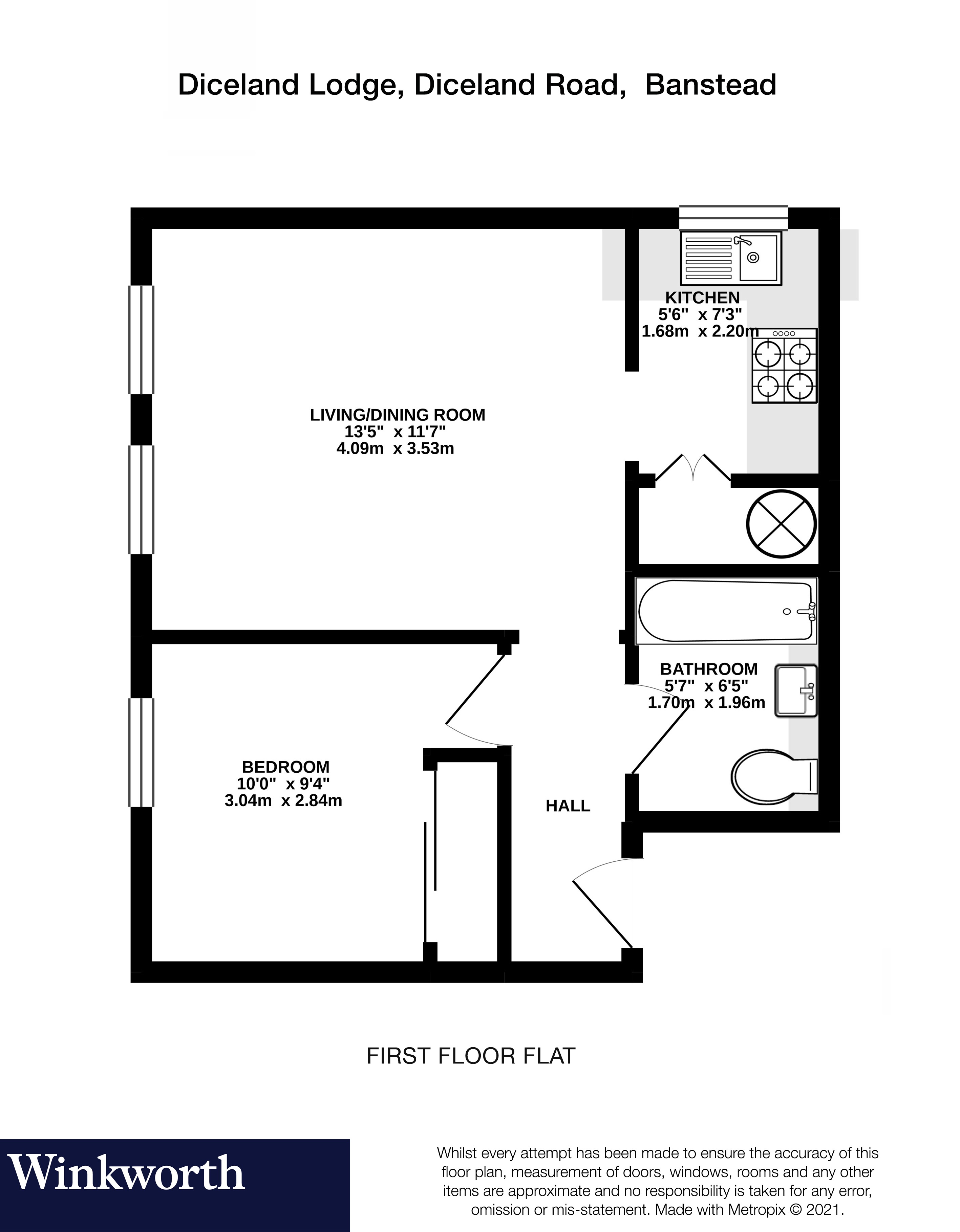 Diceland Road, Banstead, Surrey SM7, 1 bedroom flat for sale 64418635