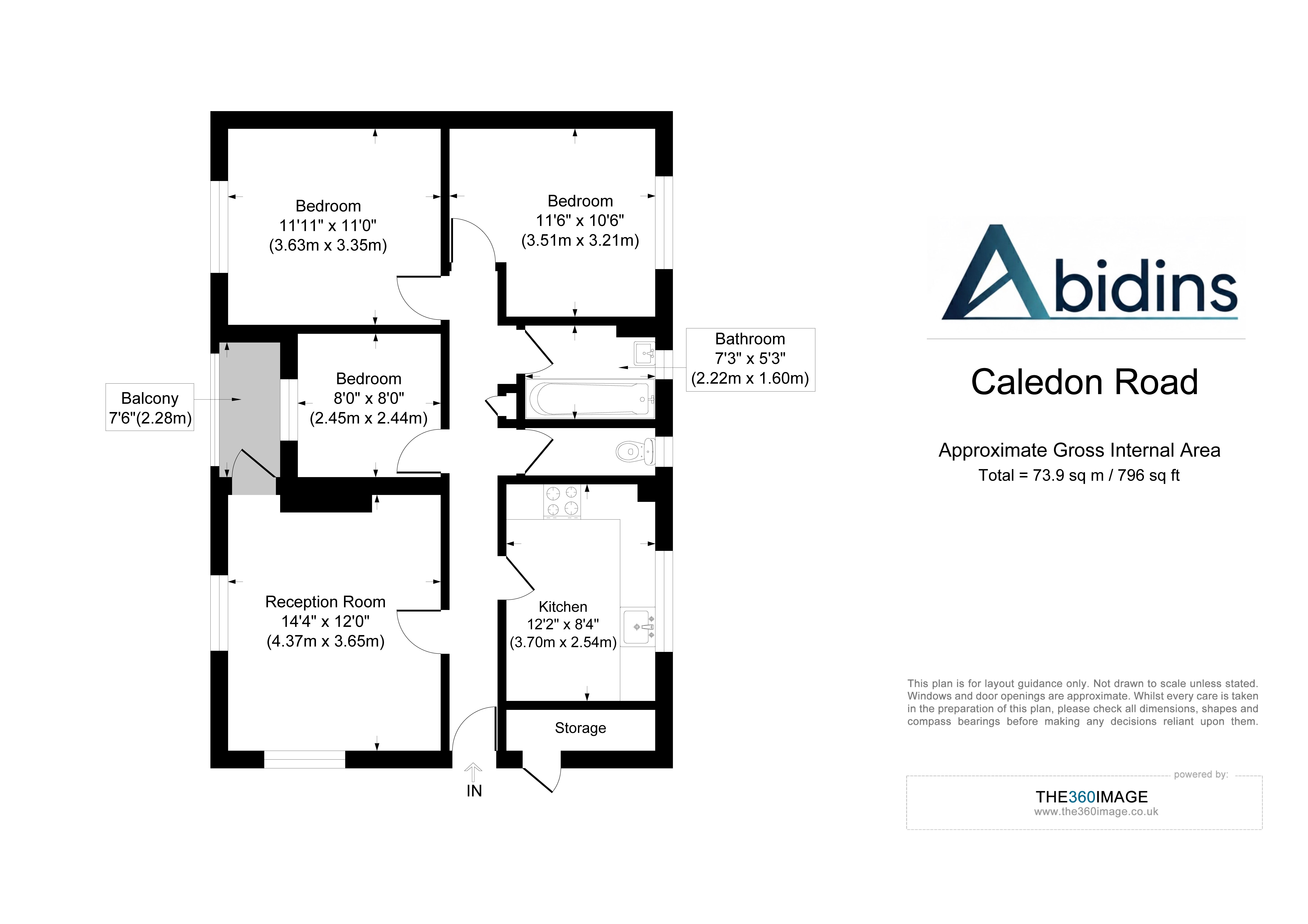 165a, Caledon Road, London floorplan