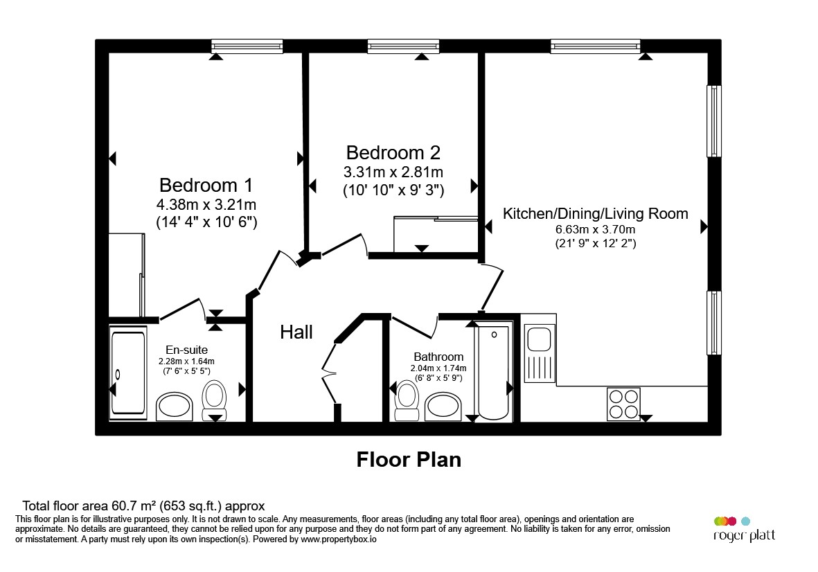 Flat 206, Peregrine House, Bedwyn Mews, READING floorplan