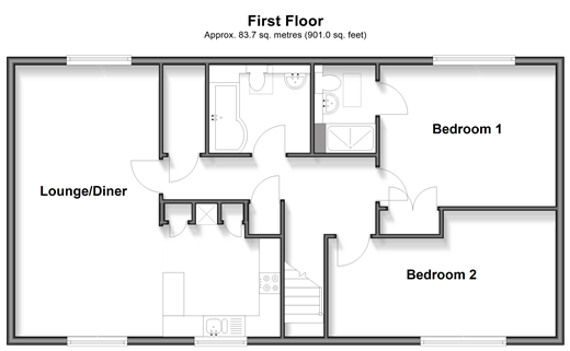 Clay Lane, Chichester floorplan
