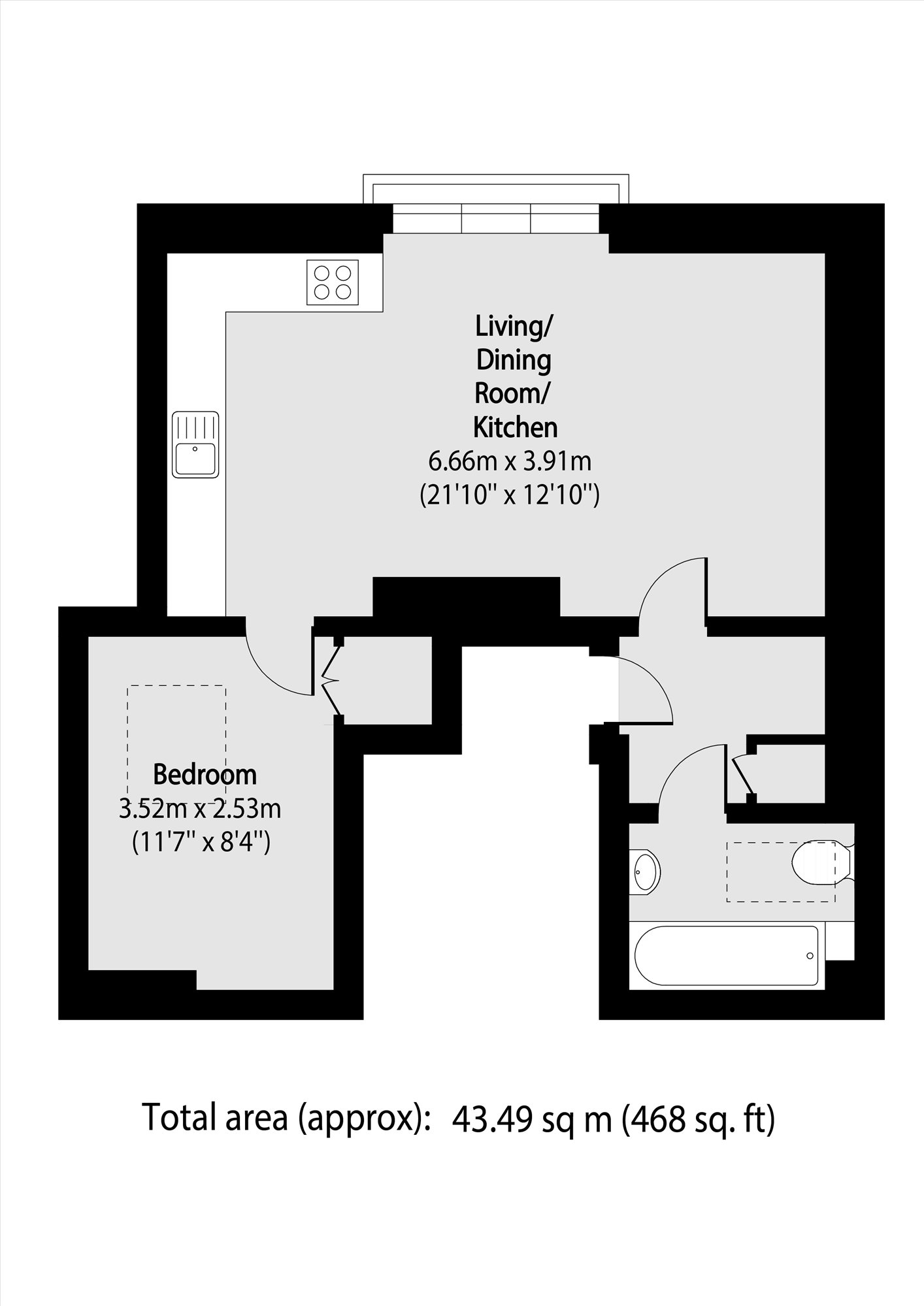 Flat 5, 14, Capstan Way, London floorplan