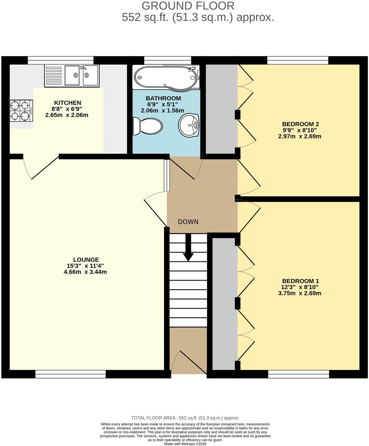 26, Claymore Close, Cleethorpes floorplan
