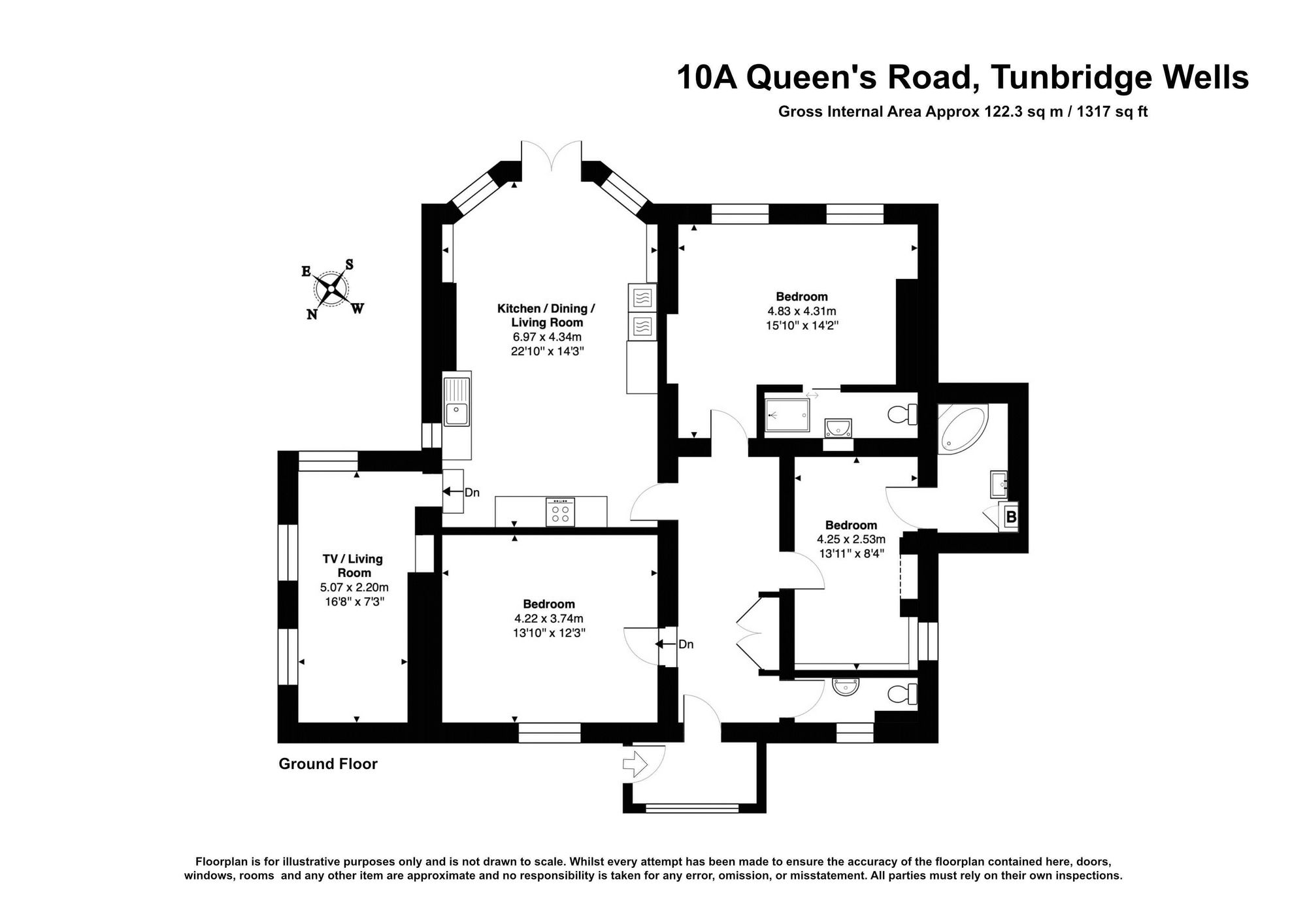 10a Queens Road, Tunbridge Wells floorplan