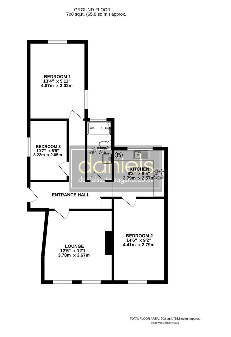 109, Llanover Road, Middlesex floorplan