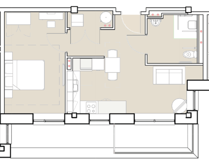 A.01.19,, The Vauxhall Residences, Liverpool floorplan