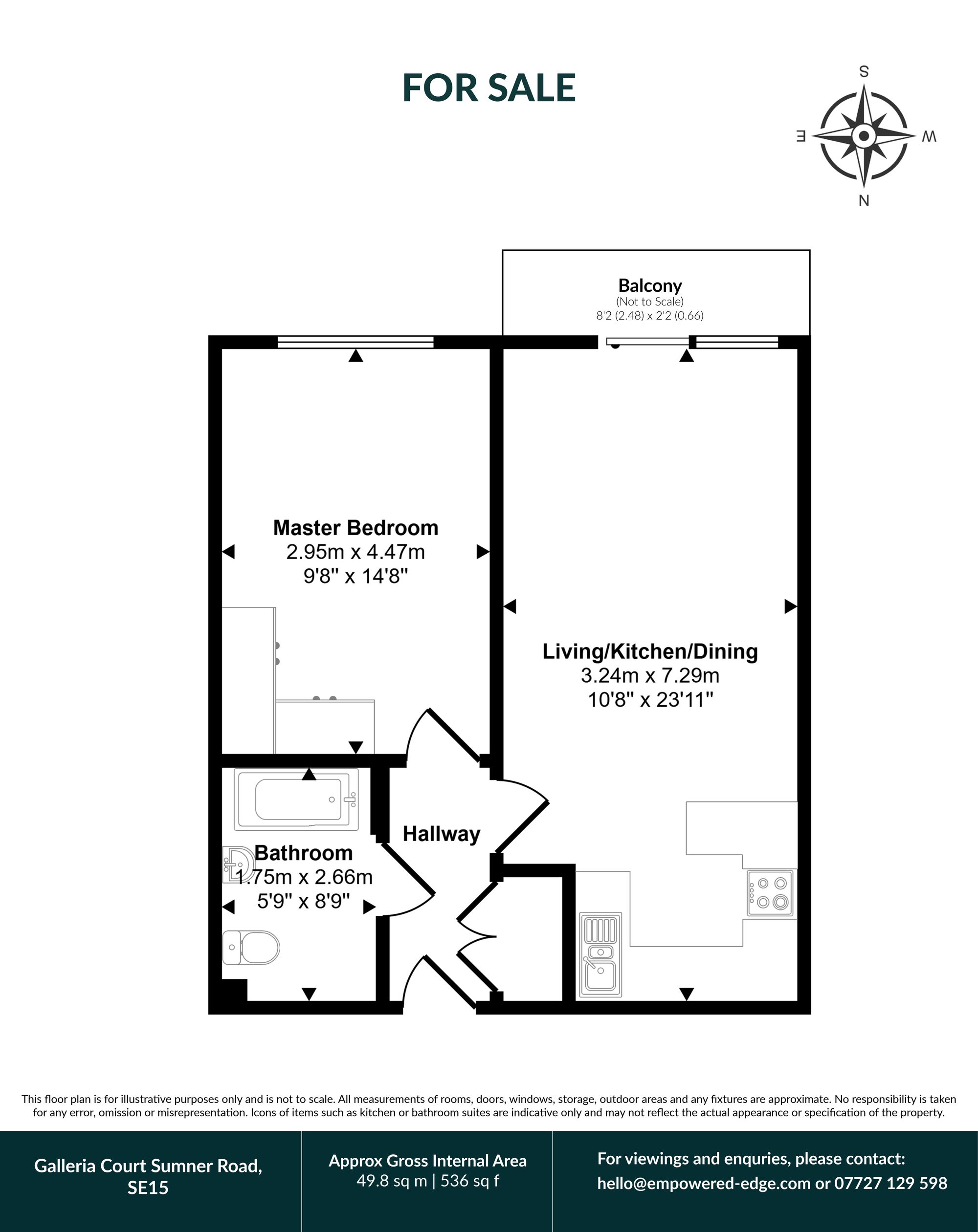 Apt 75, Galleria Court Sumner Road, London floorplan