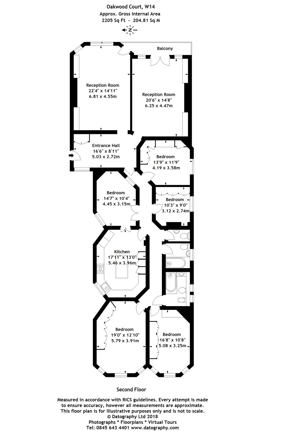 4 Bedrooms Flat for sale in Oakwood Court, London W14