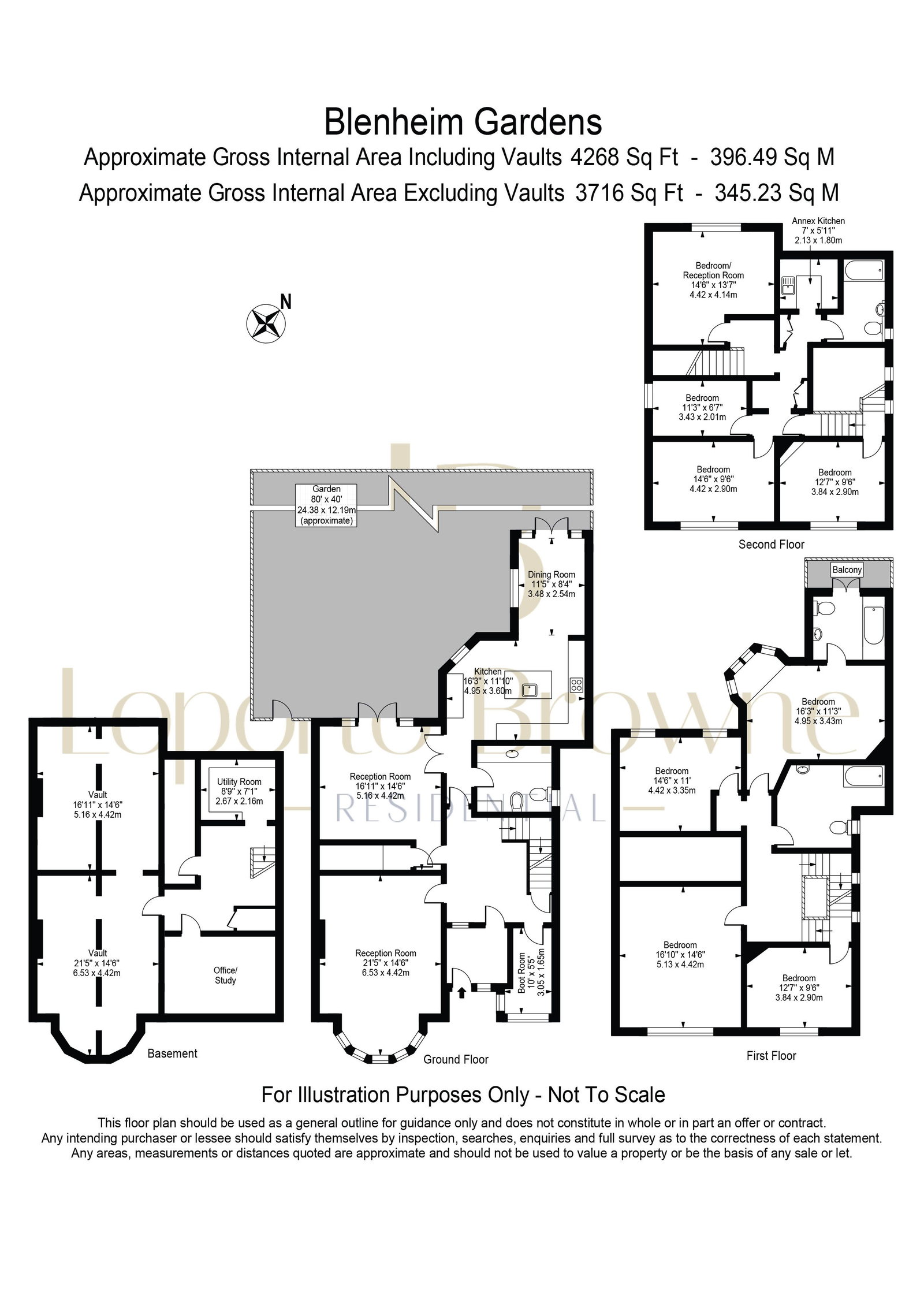 28, Blenheim Gardens, London floorplan