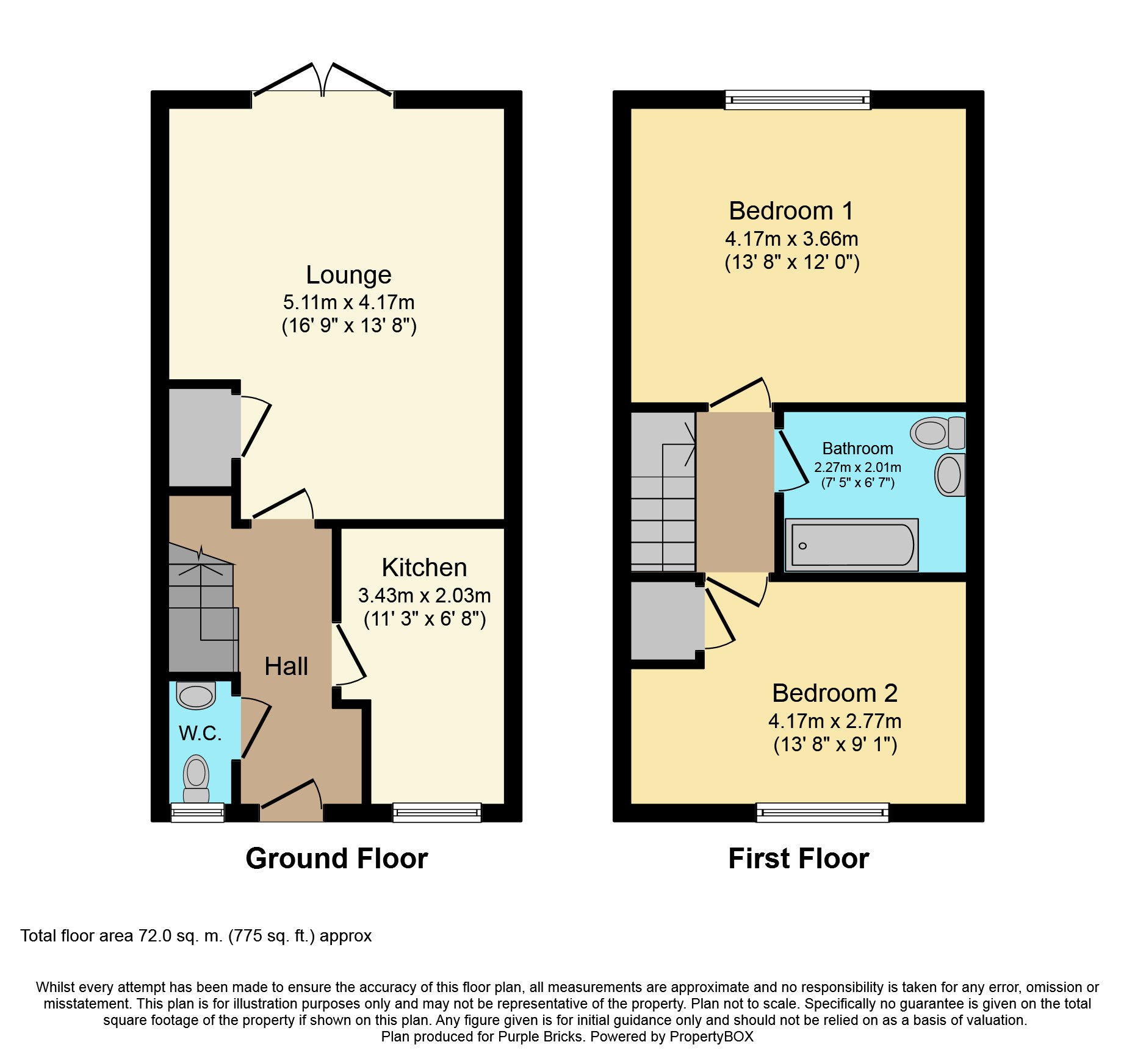 2 Bedrooms End terrace house for sale in Ashworth Place, Harlow CM17