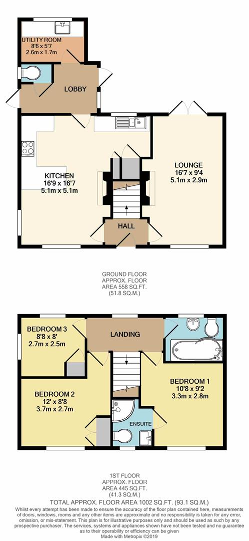 36, Highfield, Withernsea floorplan