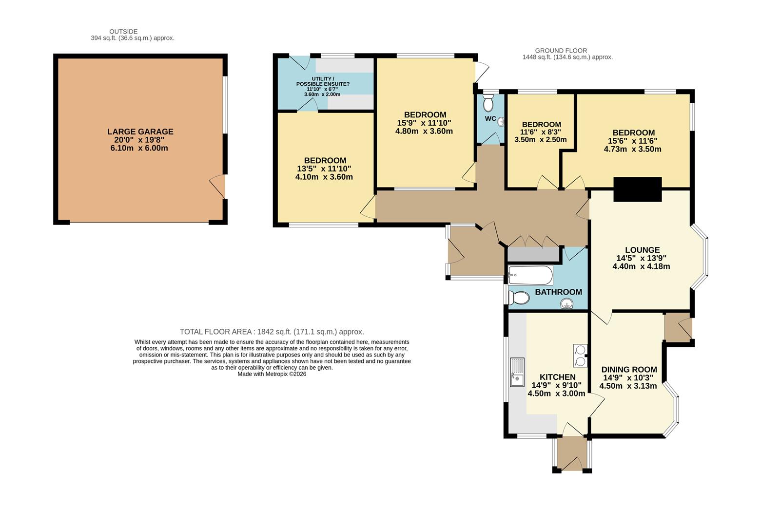 High Trees, Brixham floorplan