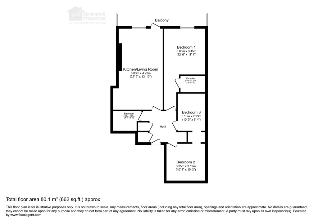 C18, Coastal Point, 647-655, Blackpool floorplan