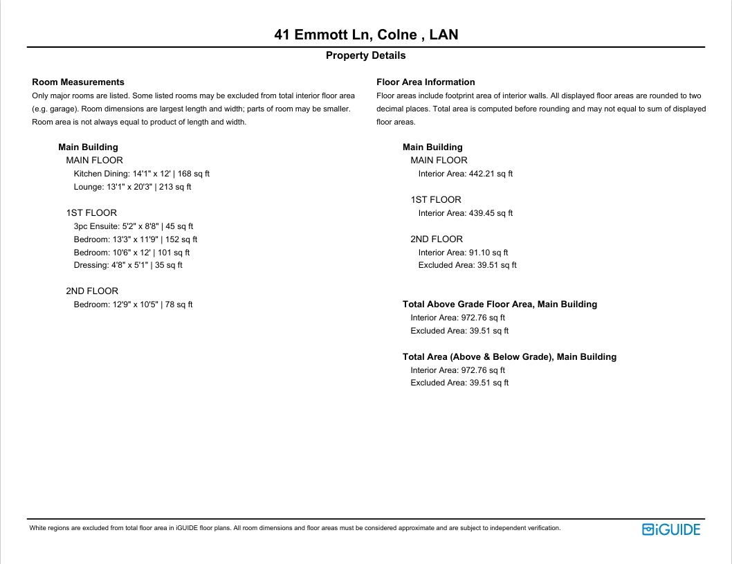 41, Emmott Lane, Lancashire floorplan