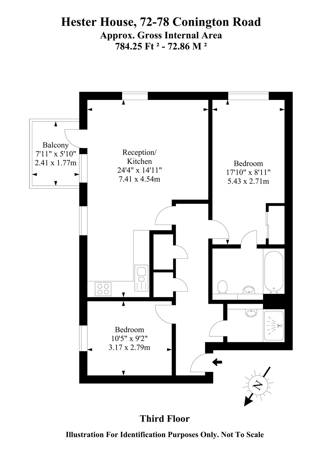 2 Bedrooms Flat to rent in Hester House, London SE13
