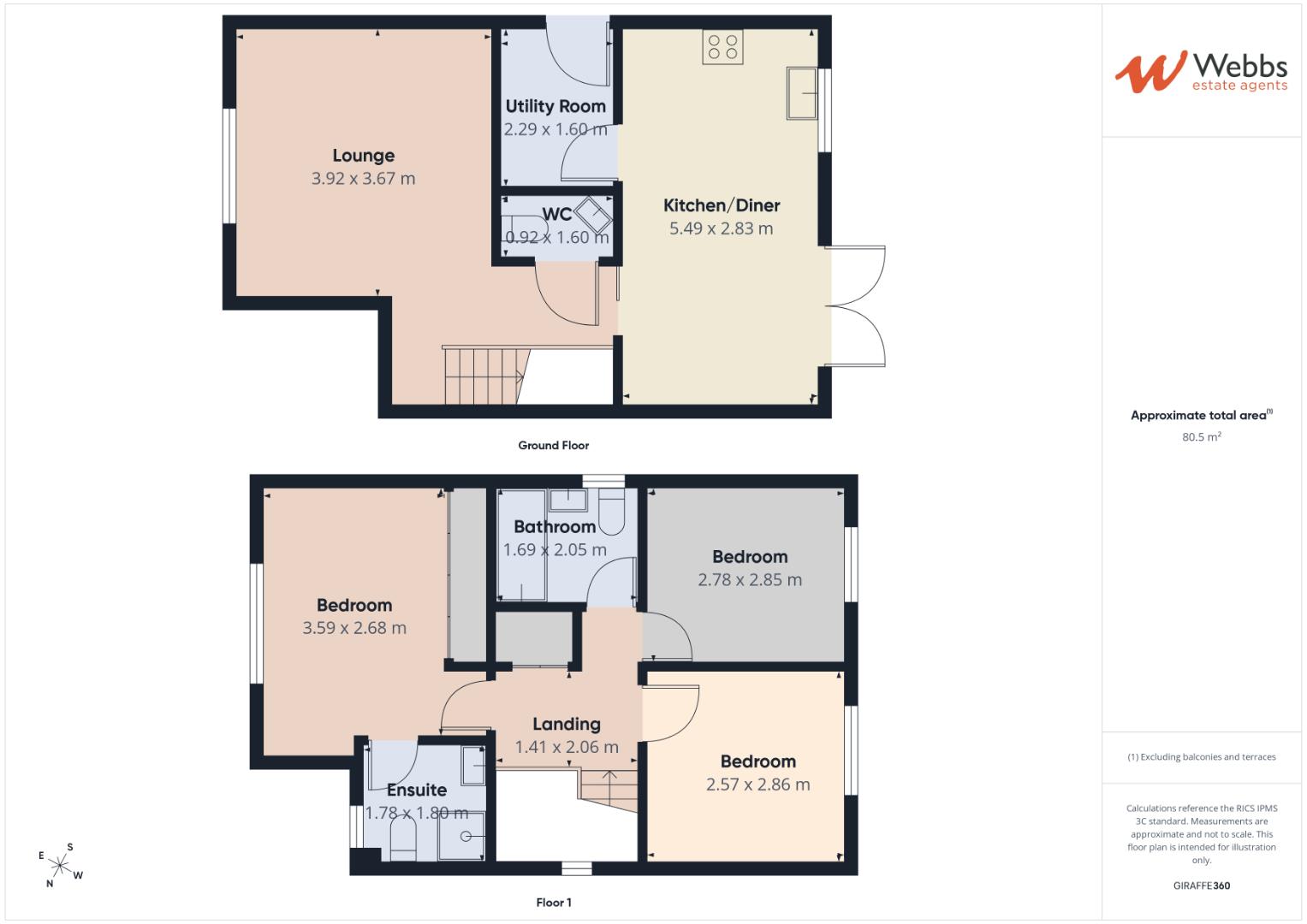 102, Miners Way, Cannock floorplan
