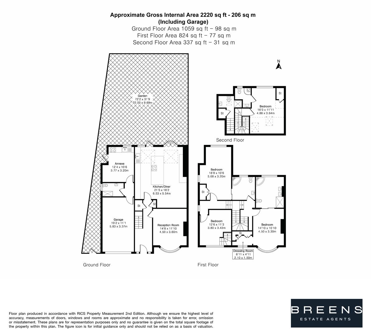 1, Larkswood Road, London floorplan