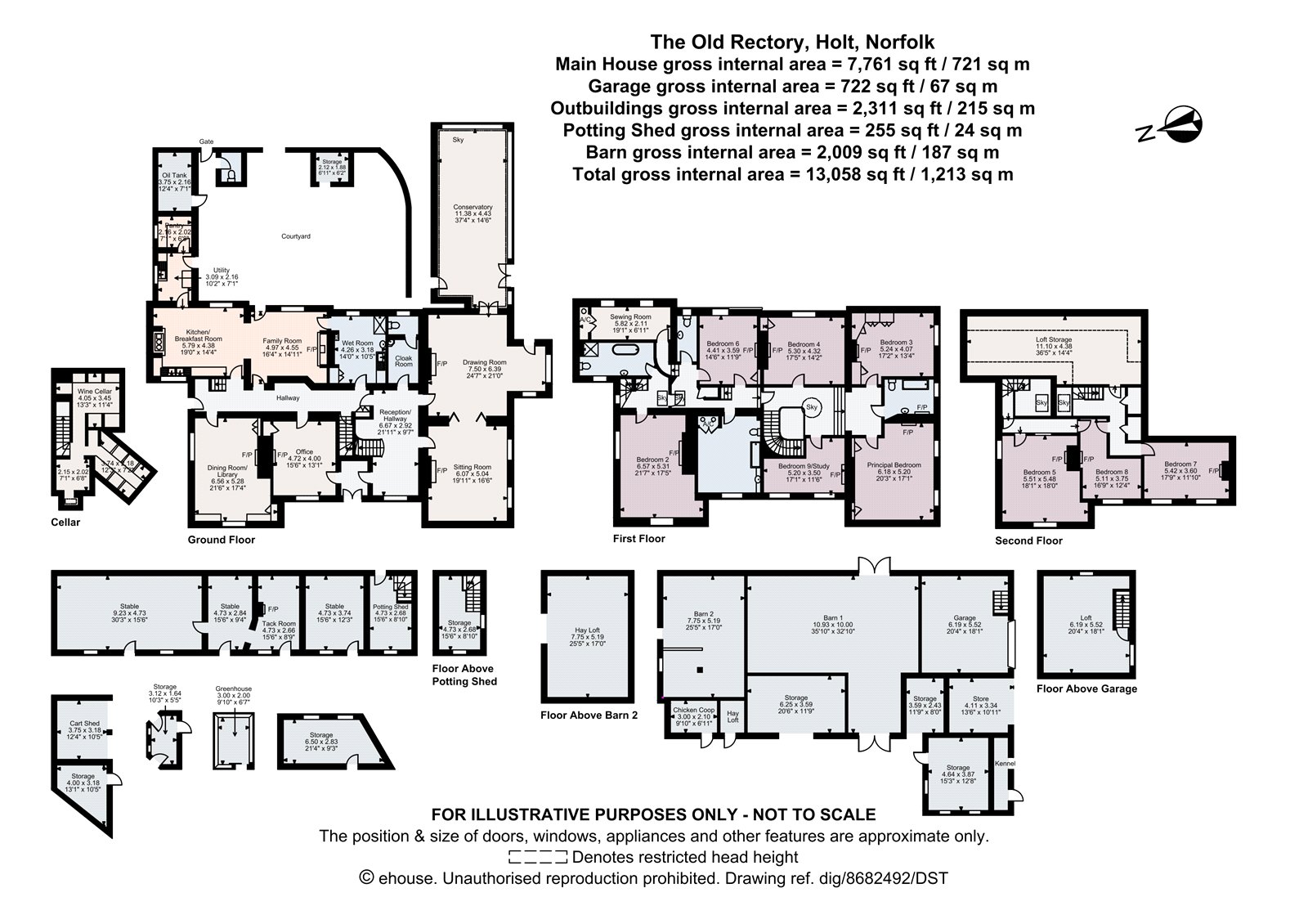 The Old Rectory,, Church Lane, Holt floorplan