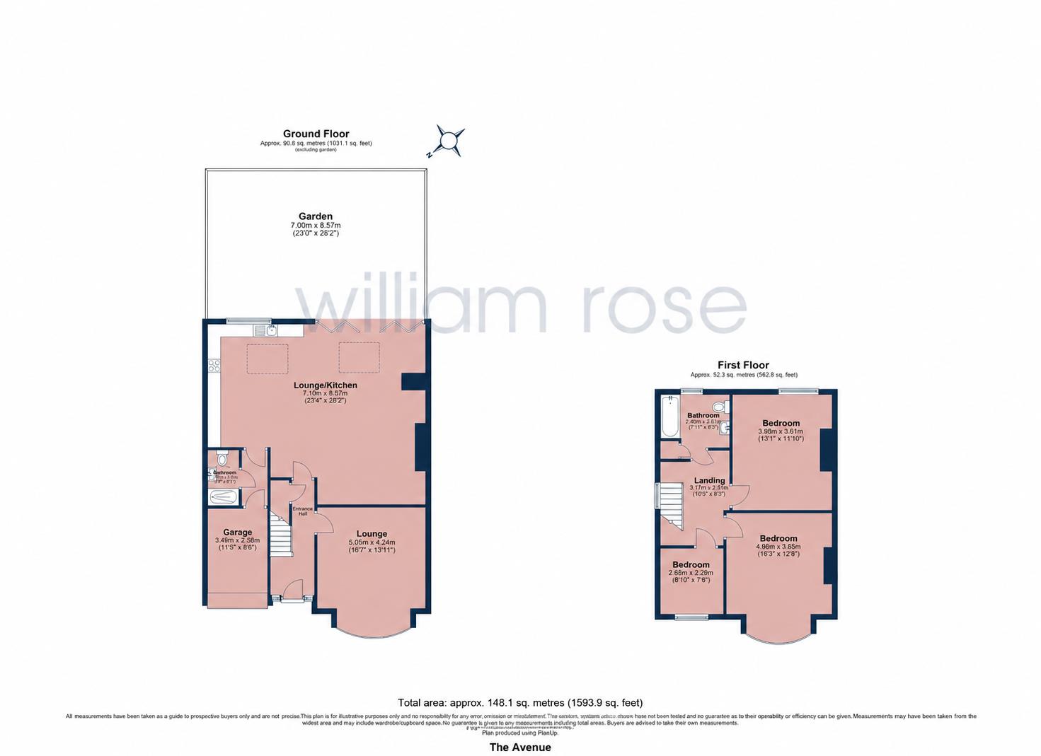 158, The Avenue, London floorplan