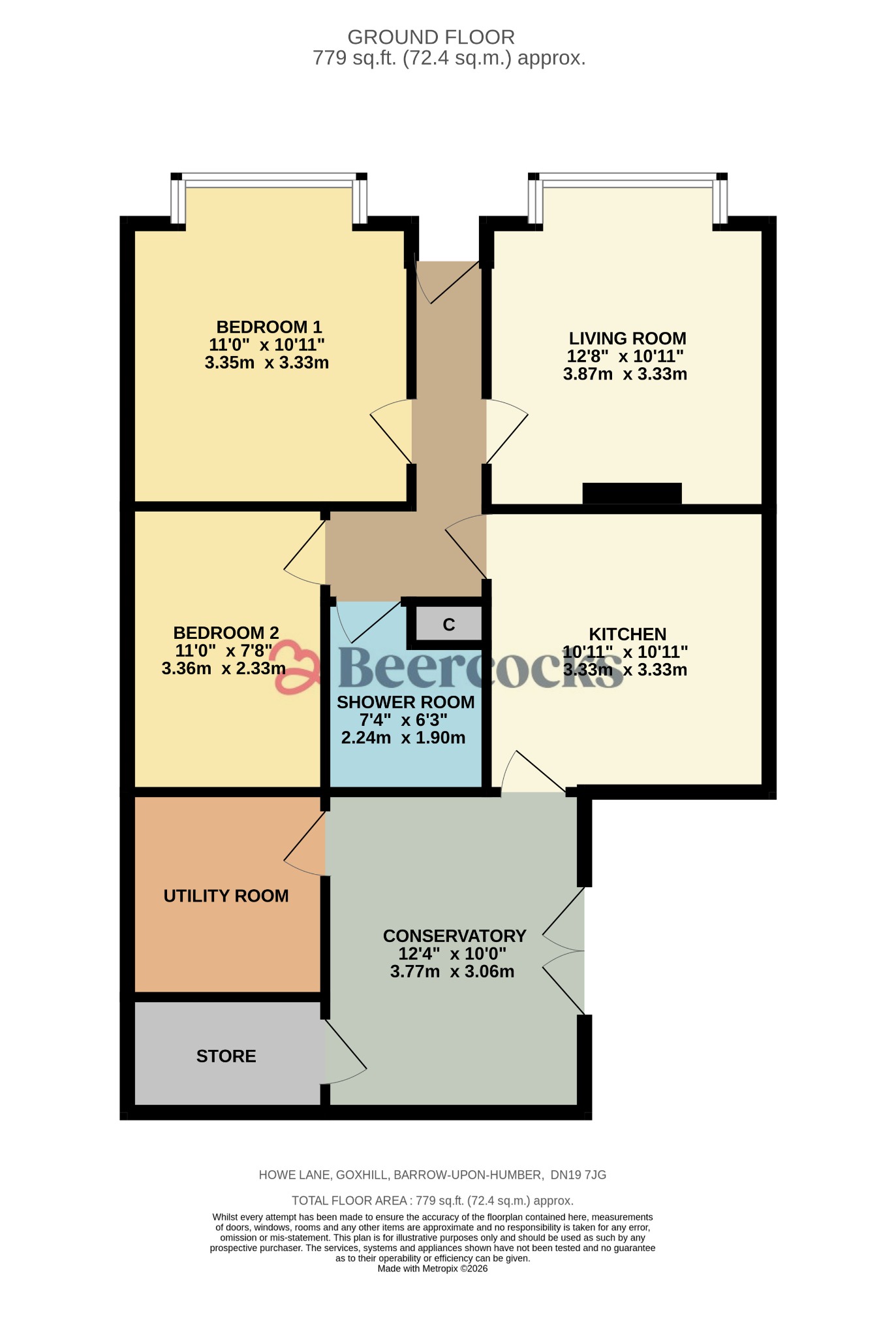 Highthorne, Howe Lane, Barrow-Upon-Humber floorplan