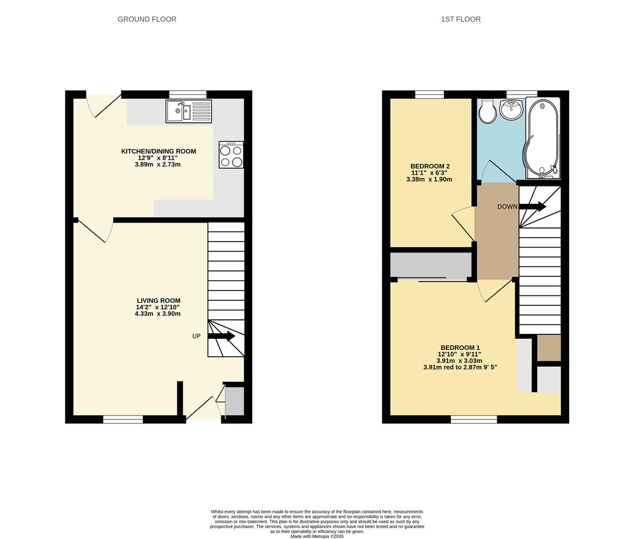 28, Penny Close, Exeter floorplan