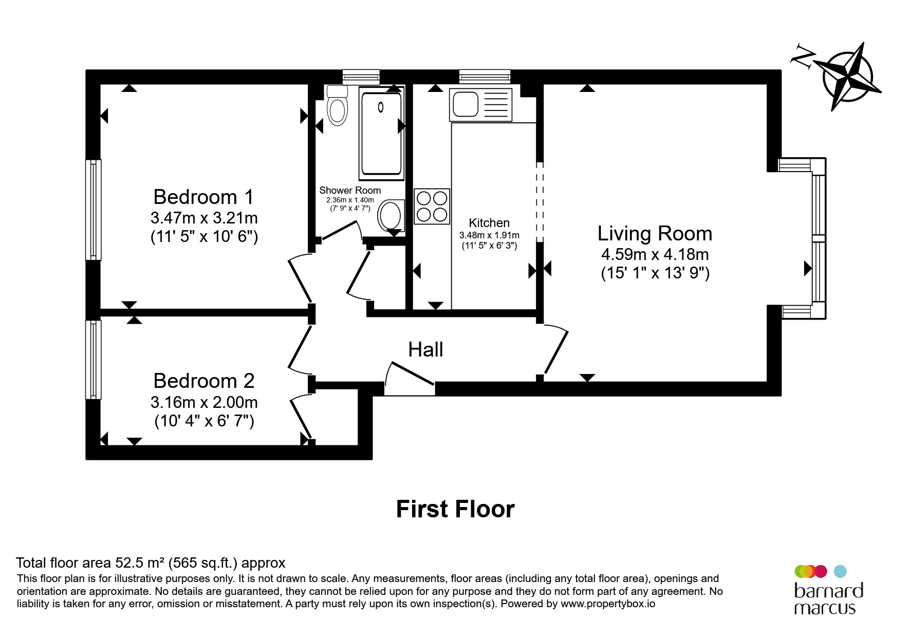 Flat 4, Hanover House, 61, Brixton Station Road, London floorplan