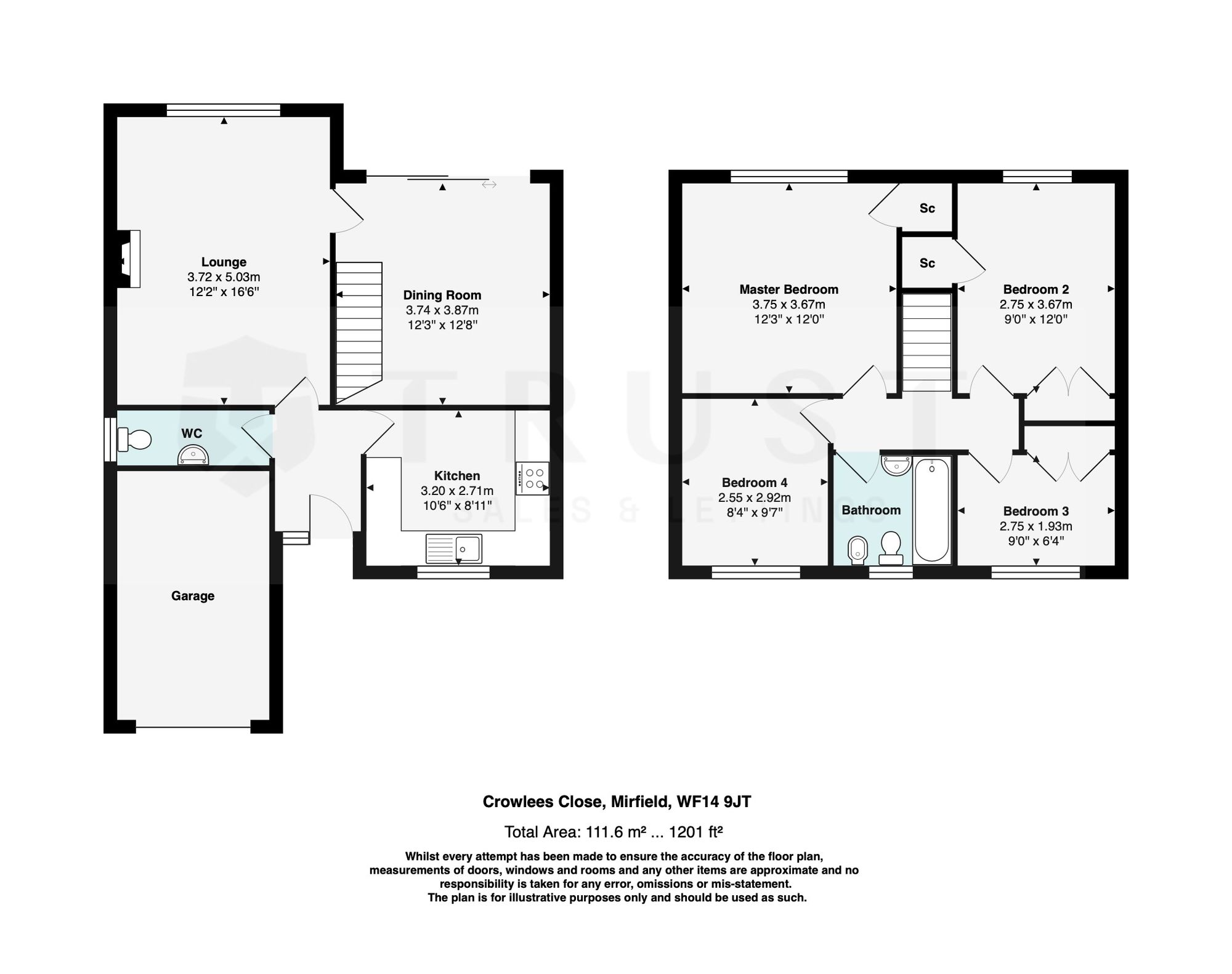 21 Crowlees Close, Mirfield floorplan