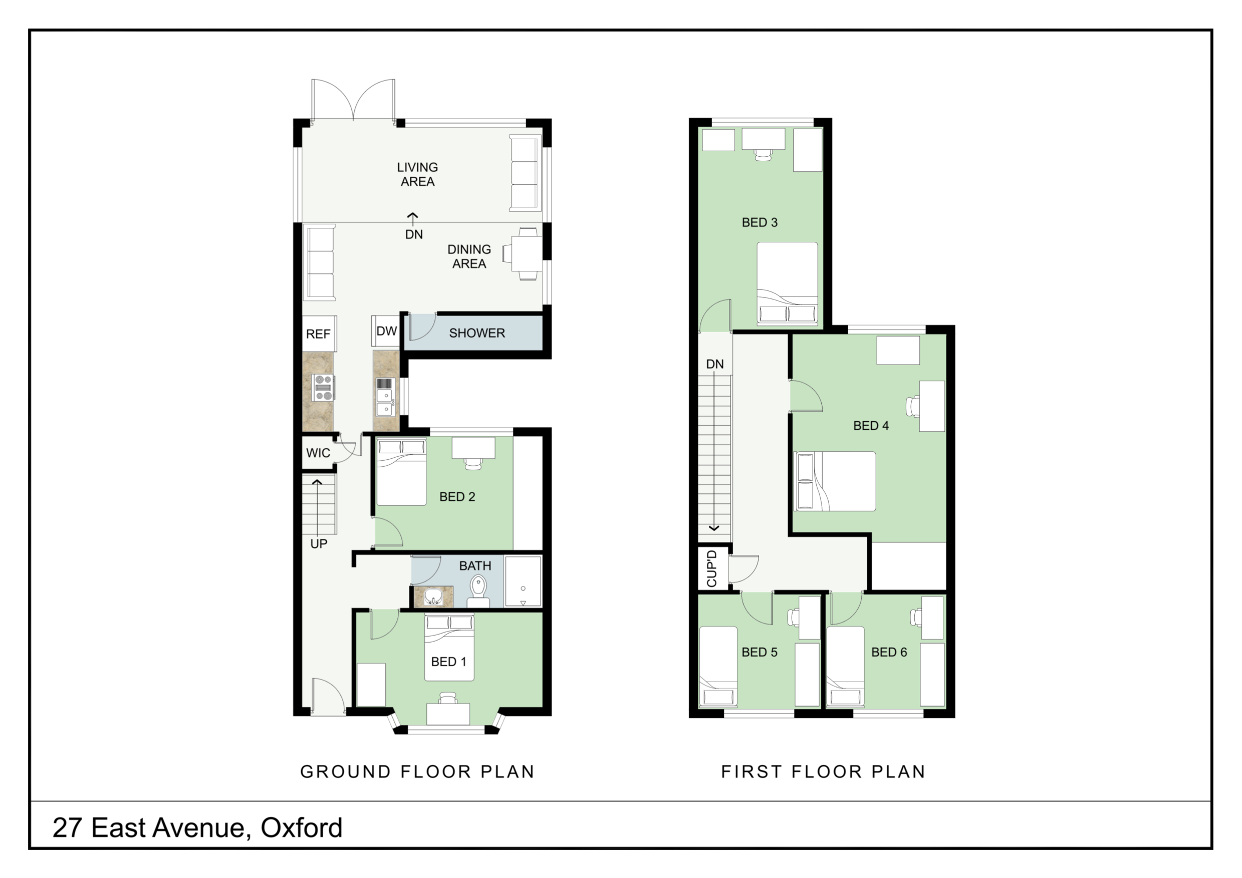 27, East Avenue, Oxford floorplan