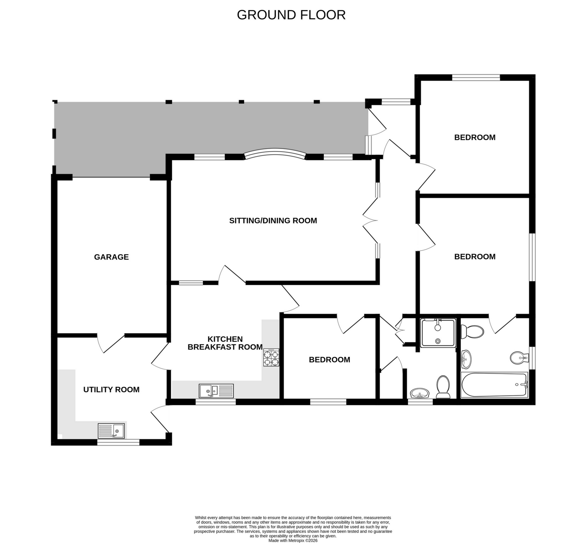 Belle Rose 4a, Station Road, Martin Mill floorplan