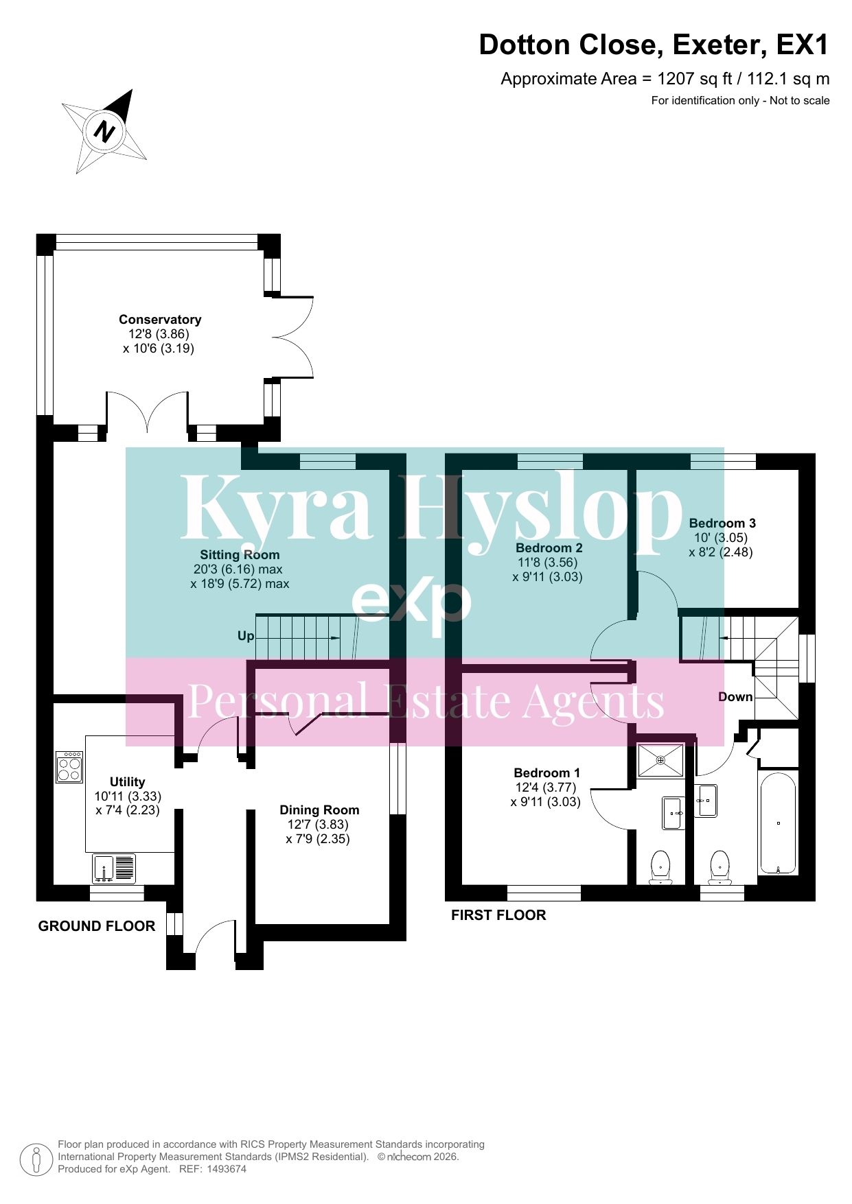 9, Dotton Close, Exeter floorplan