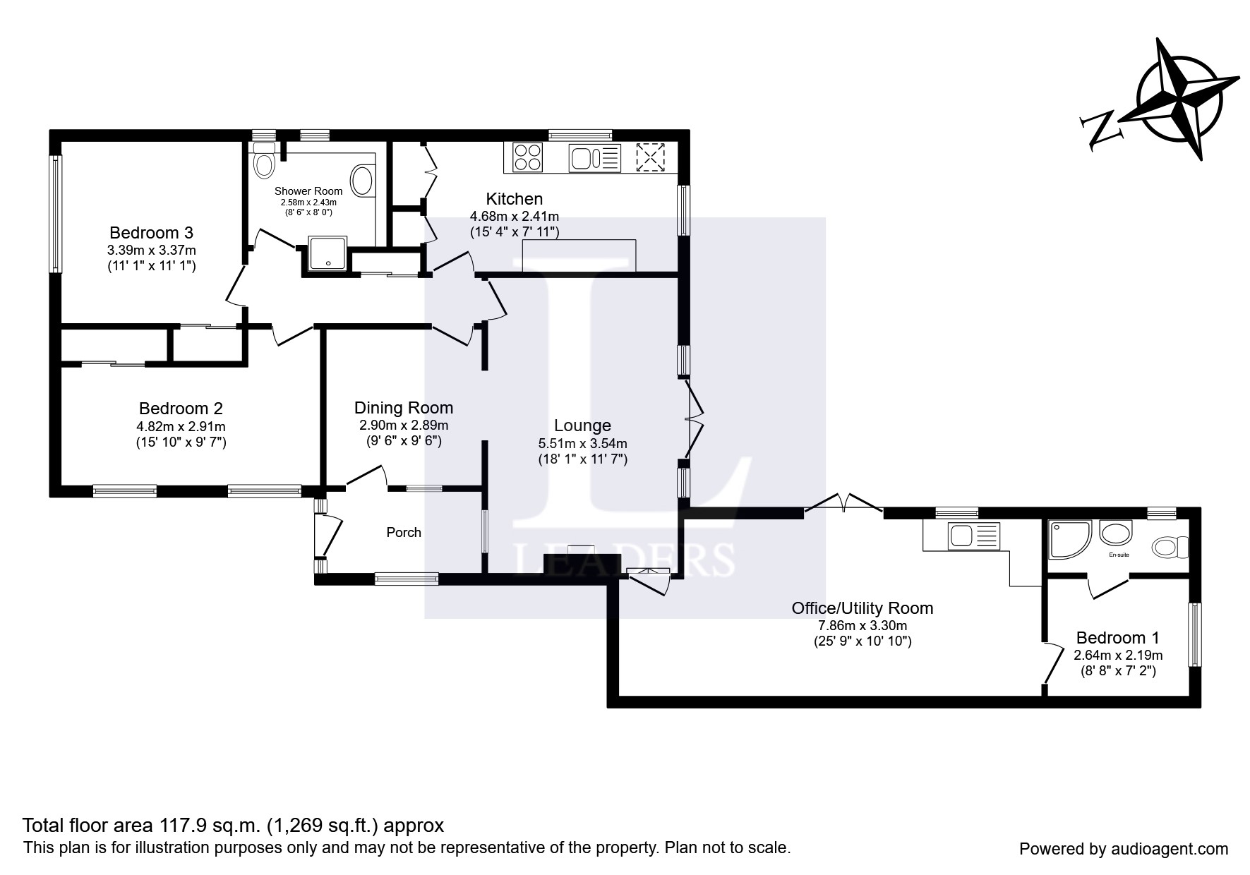 Paddocks Lane, Cheltenham, Gloucestershire GL50, 3 bedroom bungalow for