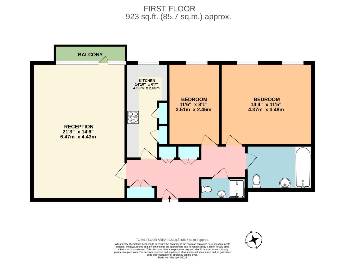 Flat 6, Sheringham, St. Johns Wood Park, London floorplan