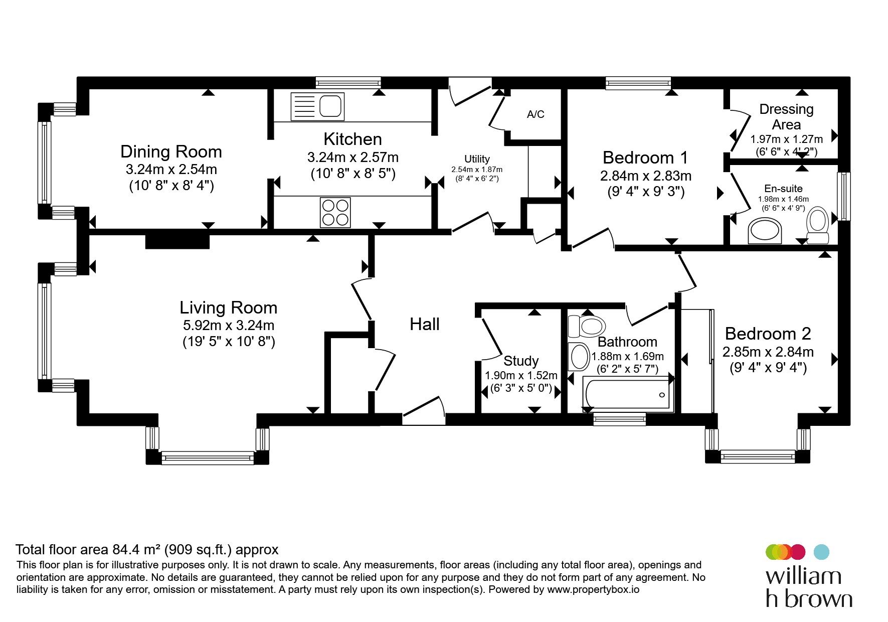 2, Mill House Park, Newcastle Avenue, Worksop floorplan