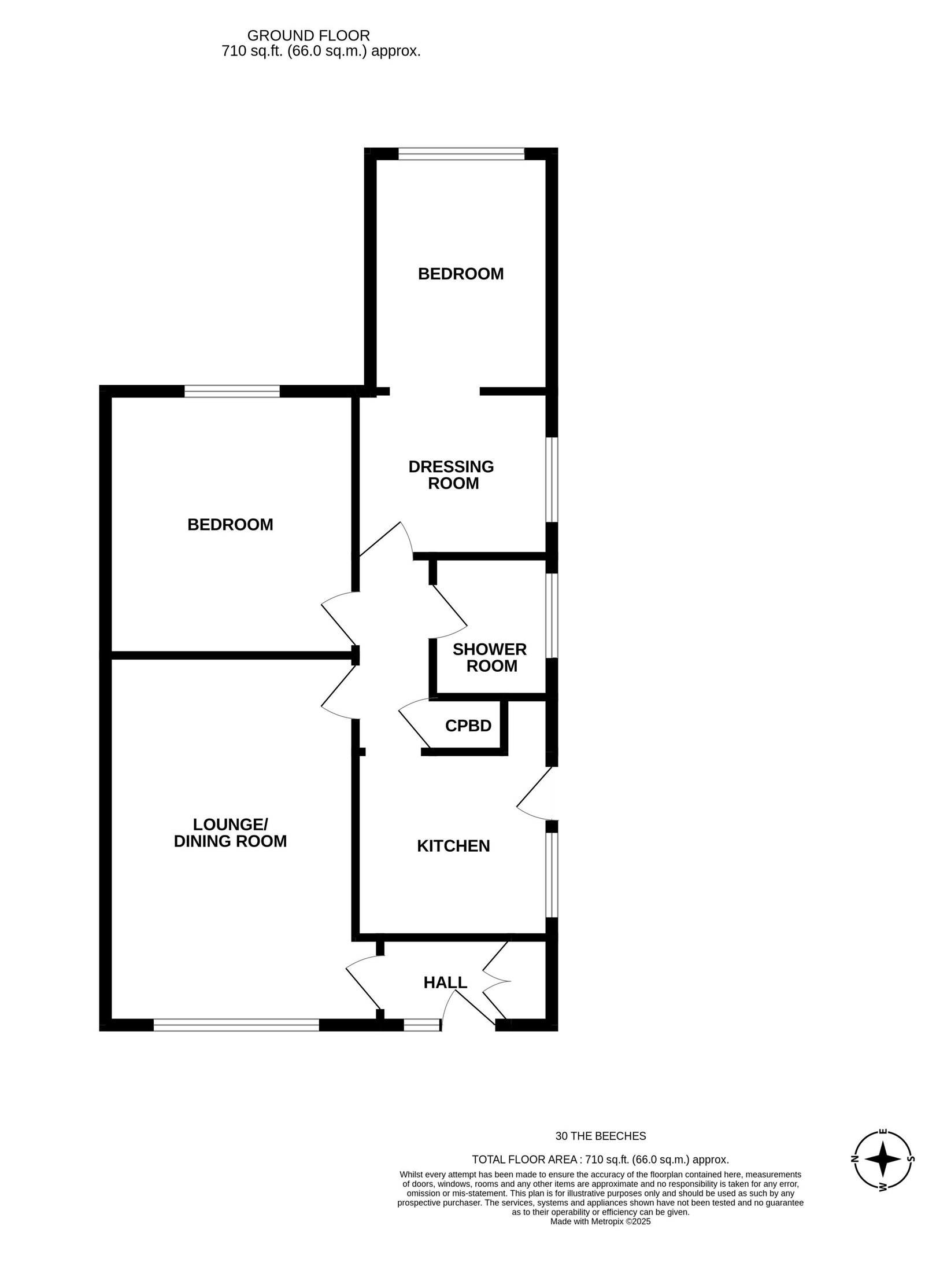 30, The Beeches, Worcester floorplan