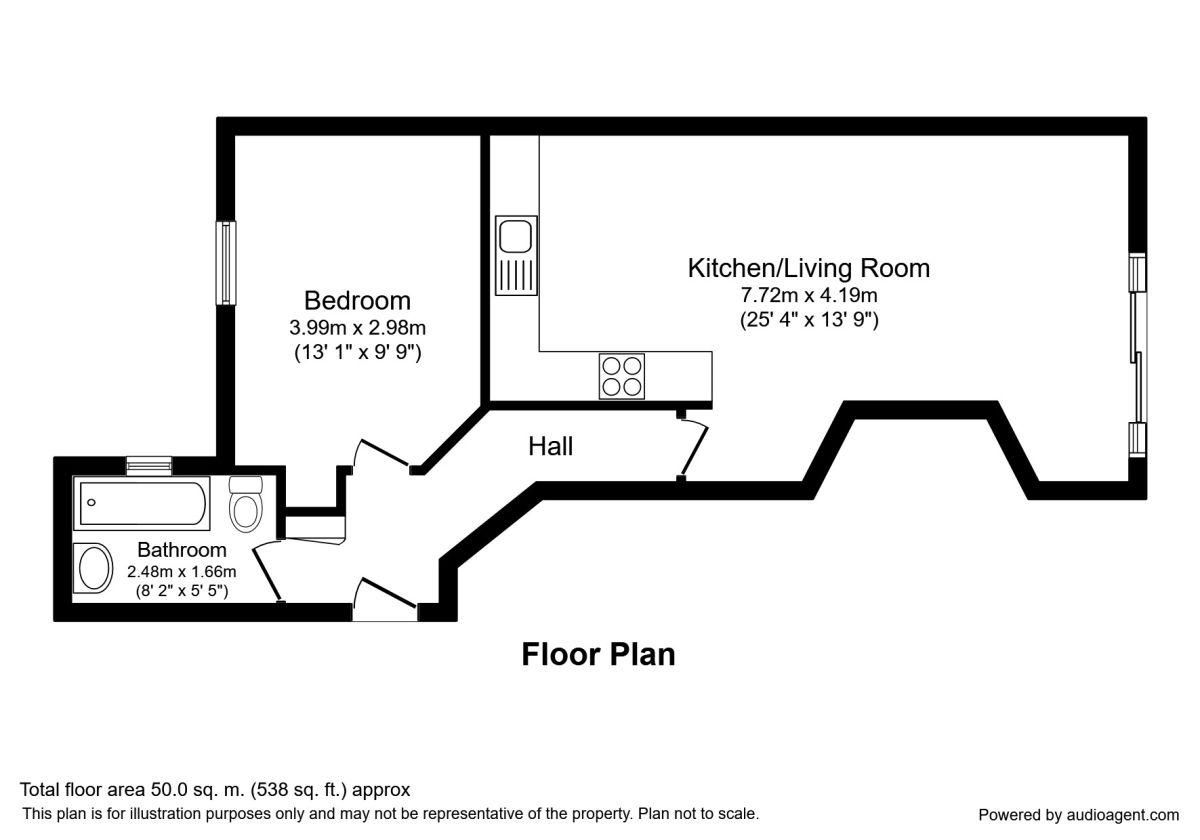1 Bedrooms Flat to rent in Samuel Ogden Street, Manchester M1