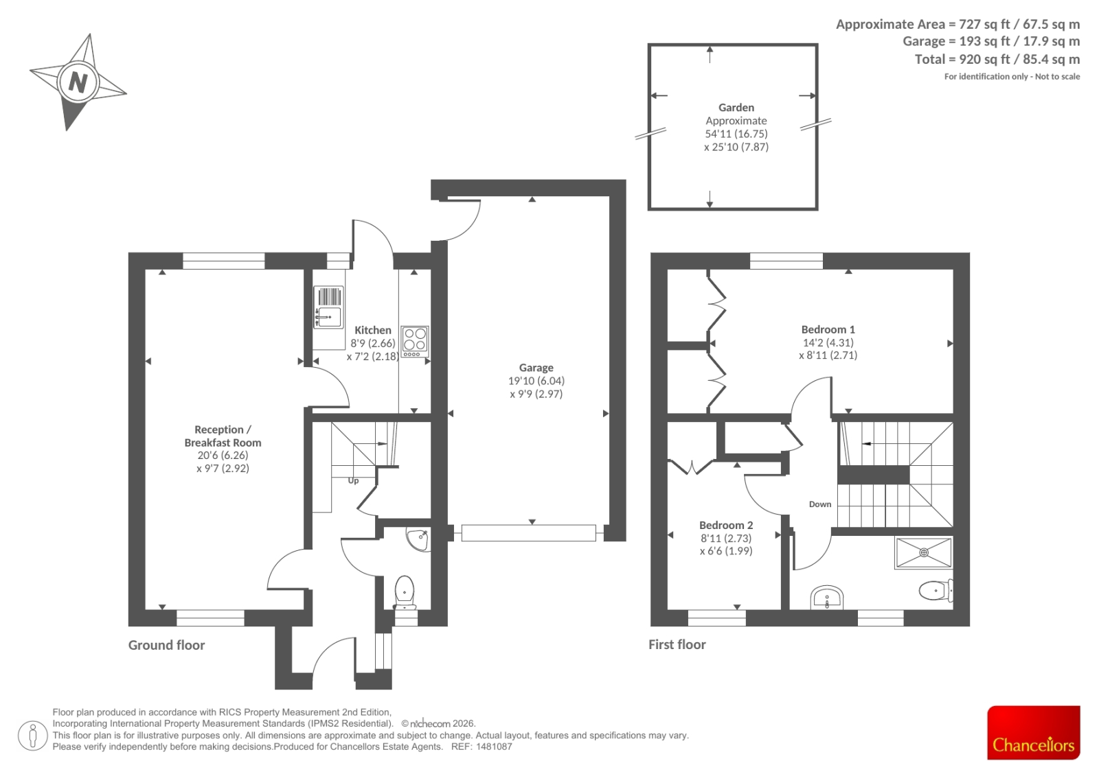 22, Harlow Way, Oxford floorplan