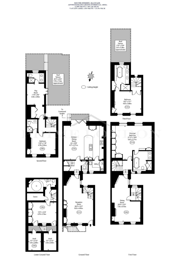 36, South Street, Mayfair floorplan