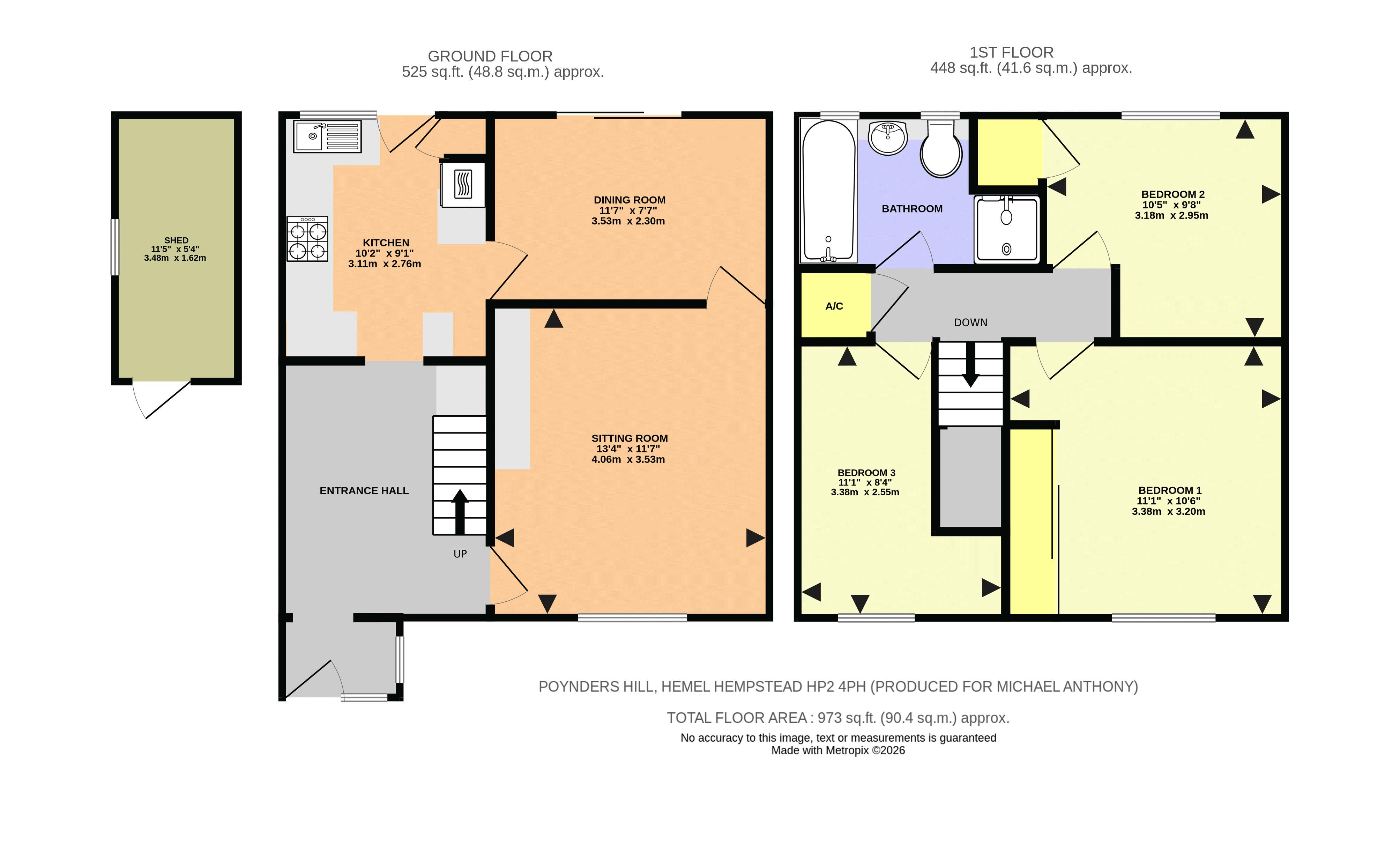 60, Poynders Hill, Hemel Hempstead floorplan