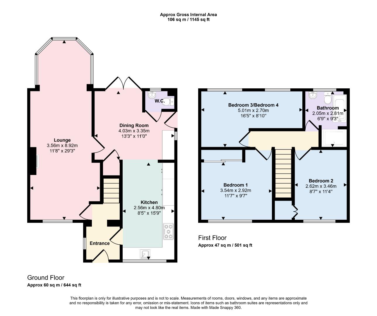 23, Cedrus Court, Northampton floorplan