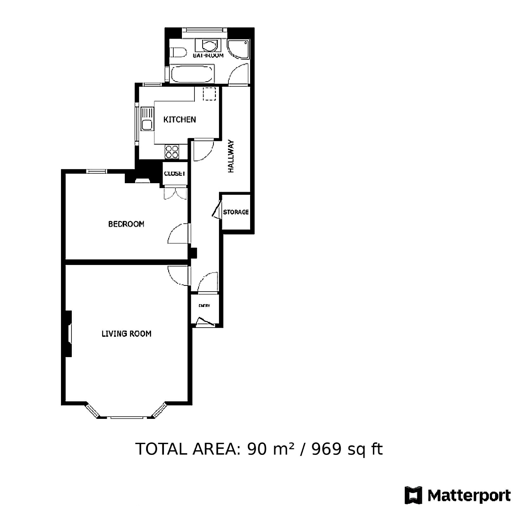 Flat 3 Granville Court 6-7, Lewis Crescent, Margate floorplan
