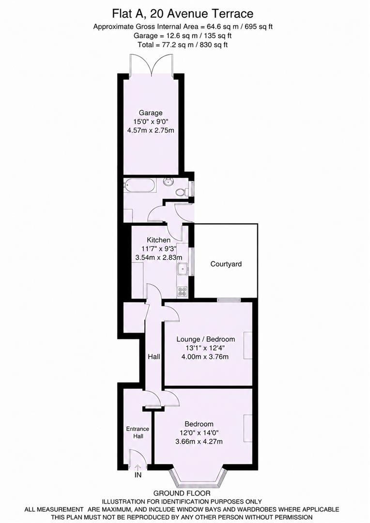 Flat A, 20, Avenue Terrace, York floorplan