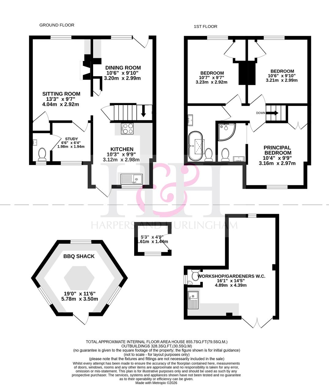 1, Whites Cottages, Kilndown floorplan