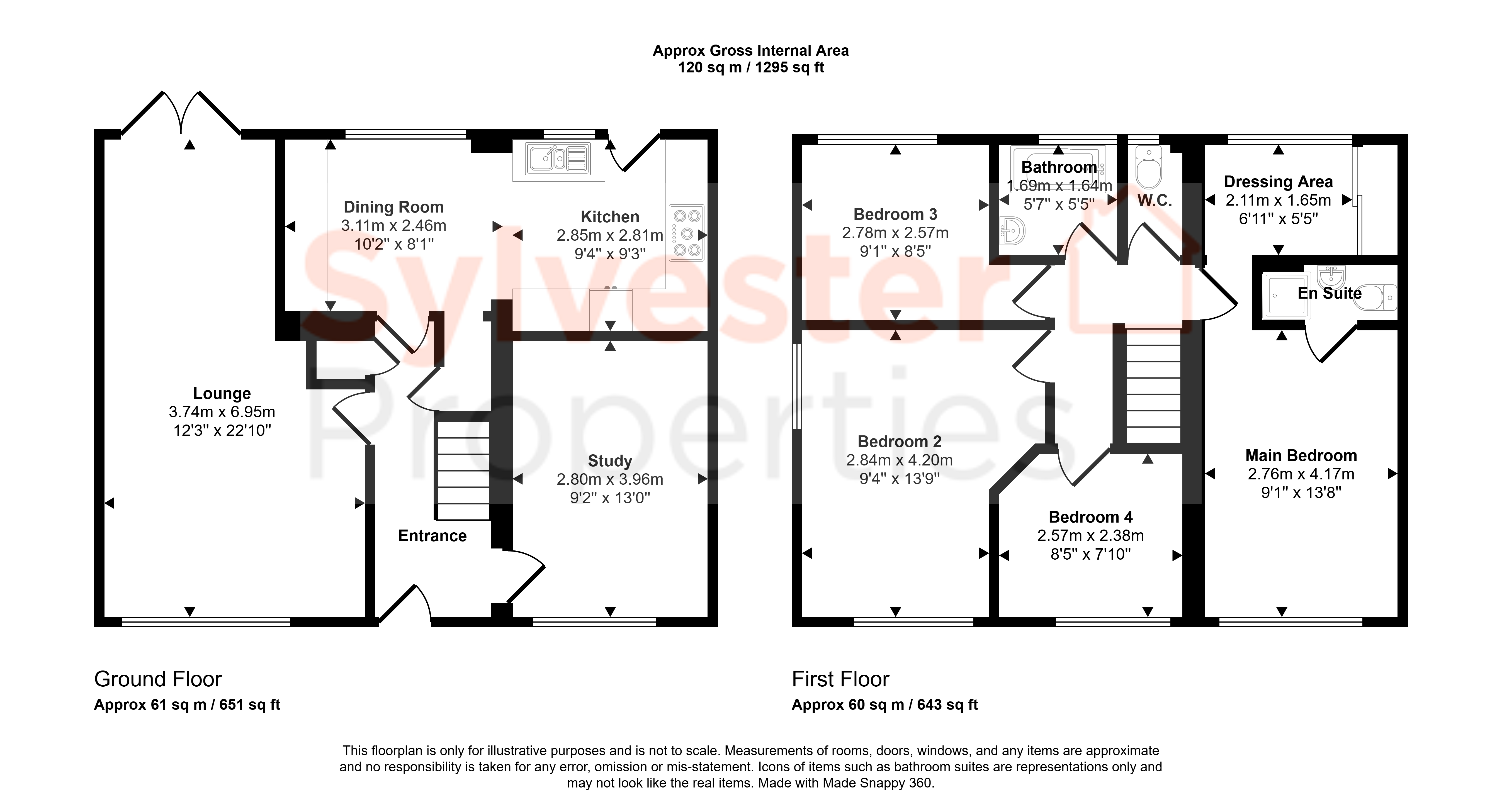 29, Meadow Way, Lanchester floorplan