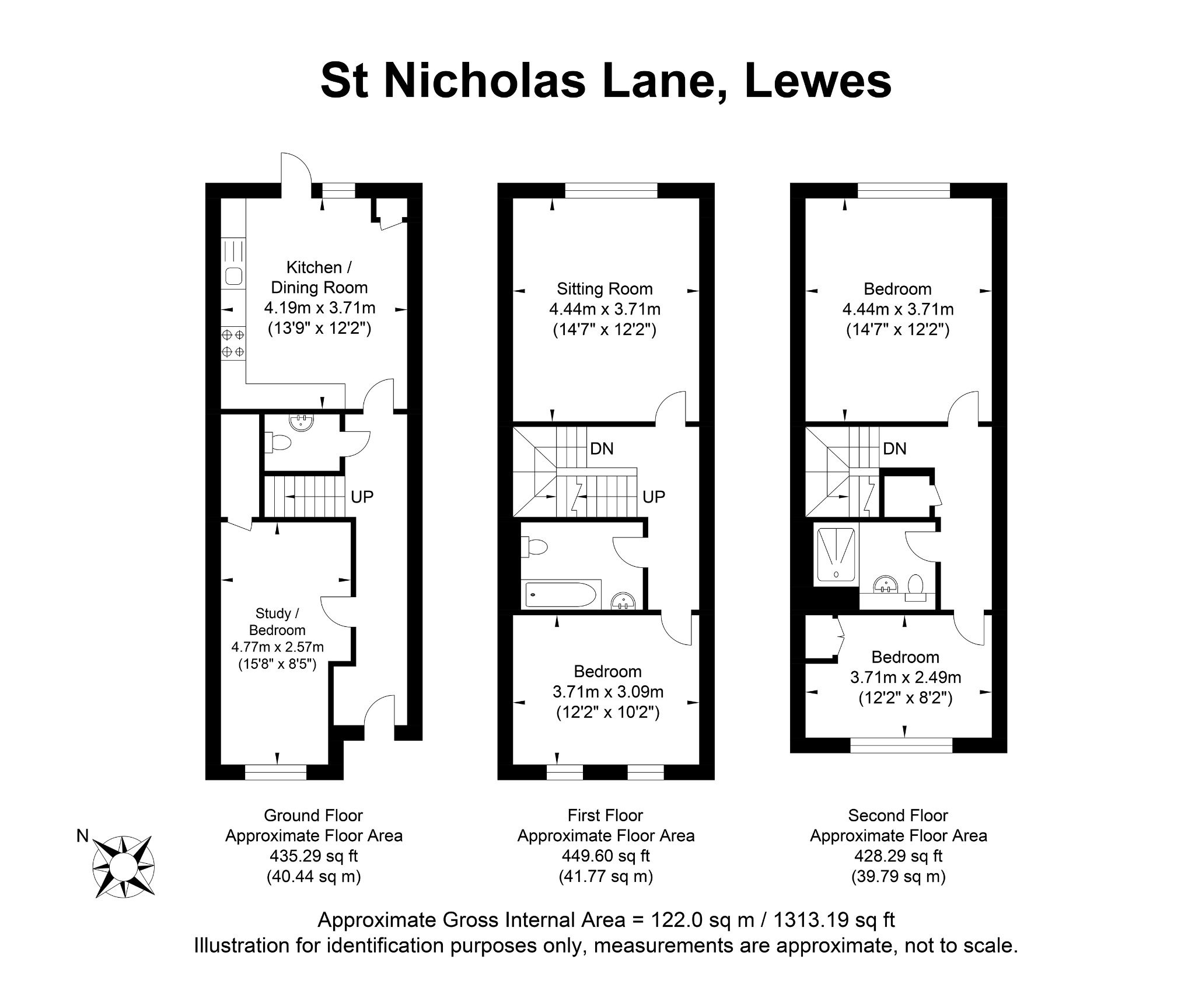 34, St. Nicholas Lane, Lewes floorplan