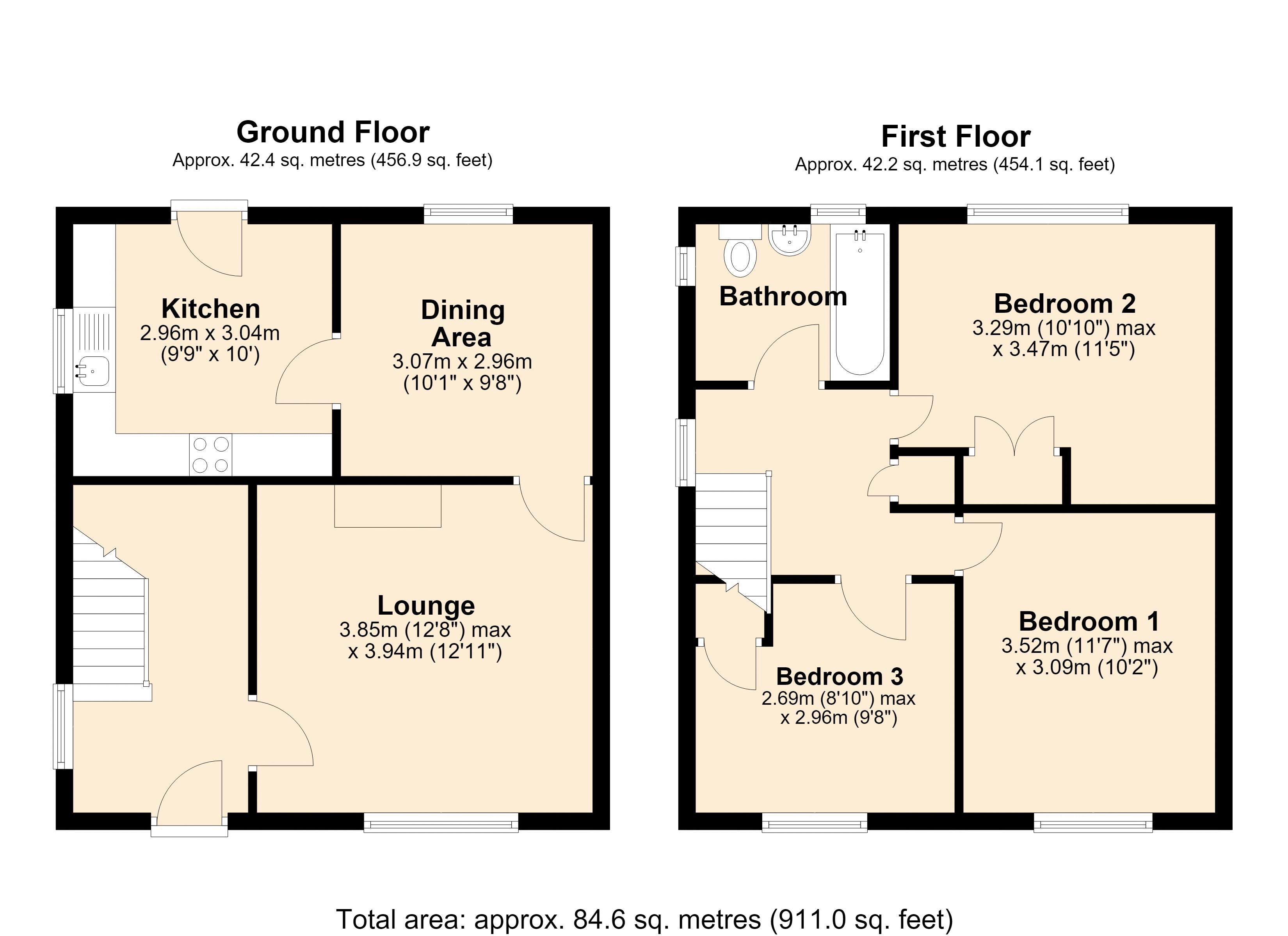 16, Hill Top, Winlaton floorplan
