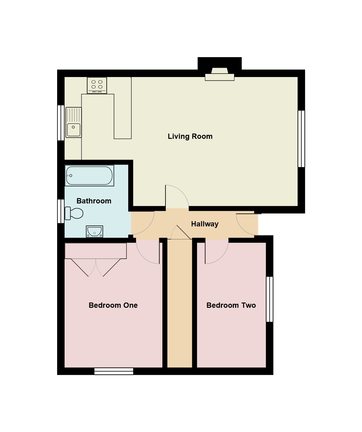 2 Bedrooms Maisonette to rent in Winter Gardens, Crawley RH11