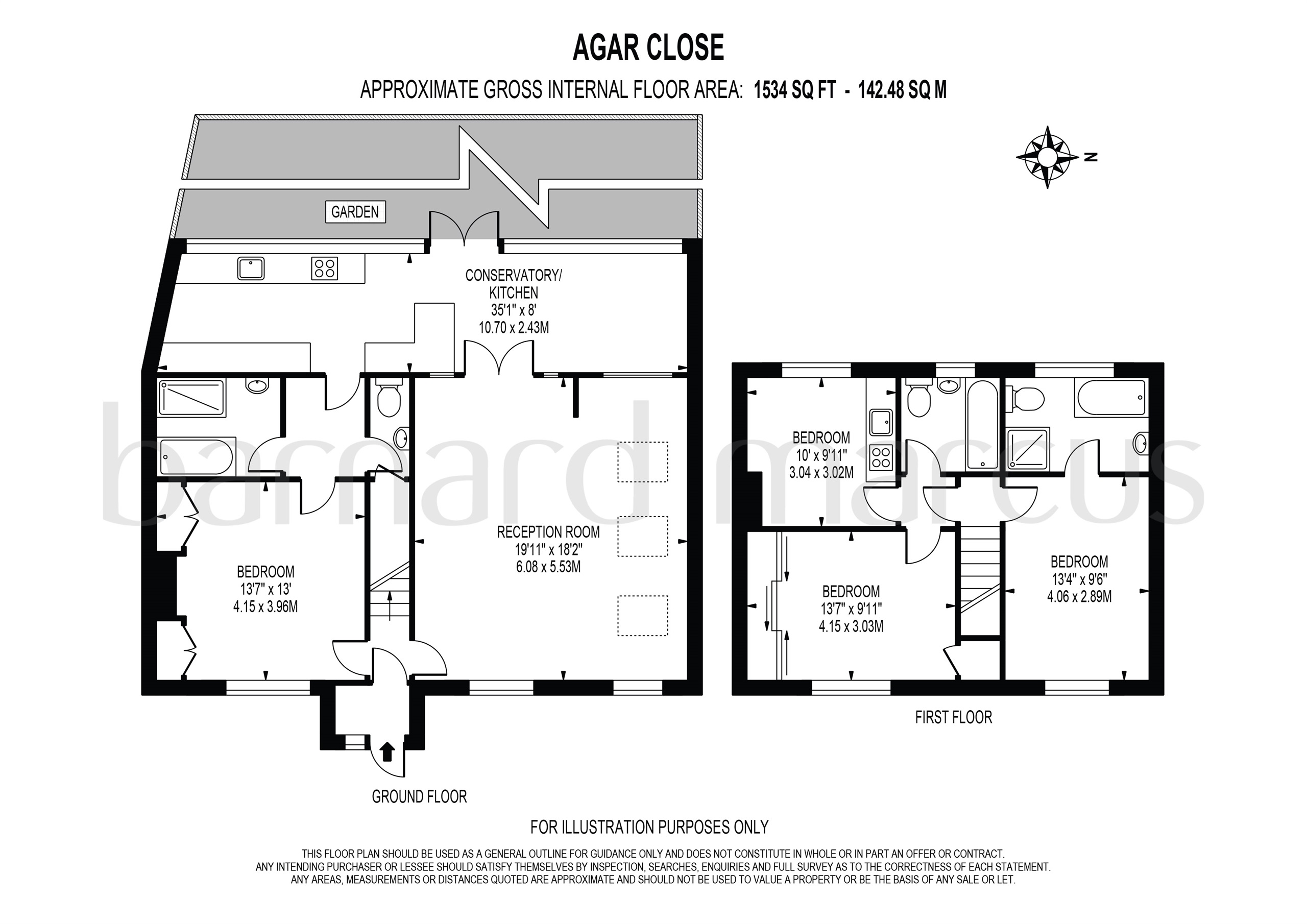 1, Agar Close, Surbiton floorplan